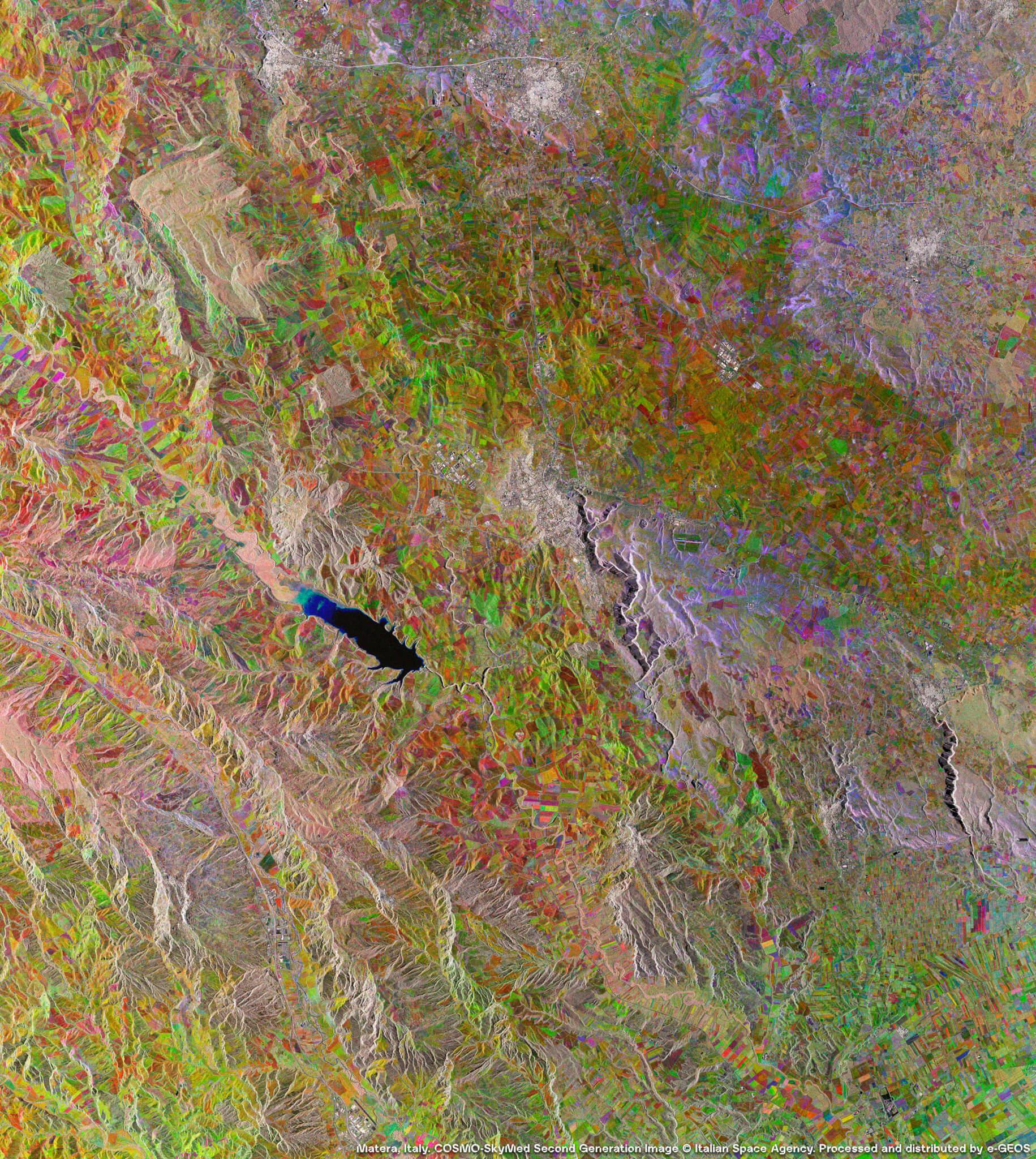 Immagine satellitare COSMO-SkyMed di Matera, Italia